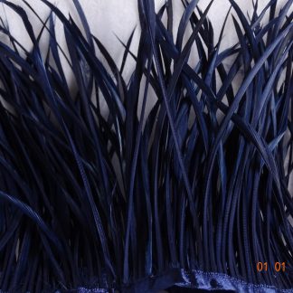 marine blauwe ganzenfrange voor versiering van hoed of fascinator