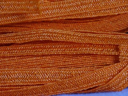 Sisalbandstro (strawbraid) oranje voor een hoed, fascinator, tas of afwerking