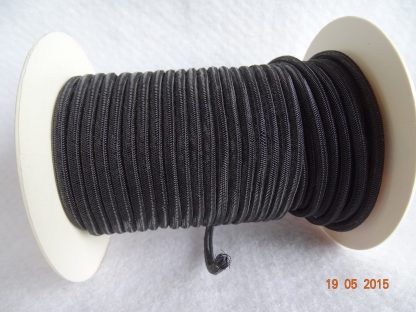 zwarte crin tubulair 4 mm voor versiering hoeden, fascinators, feestkleding