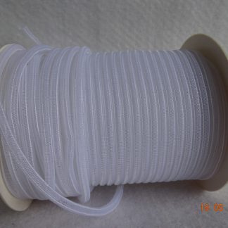 witte crin tubulair 4 mm voor versiering hoeden, fascinators, feestkleding