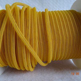 gele crin tubulair 4 mm voor versiering hoeden, fascinators, feestkleding
