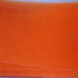 crin plat breed oranje voor versiering op hoed of fascinator