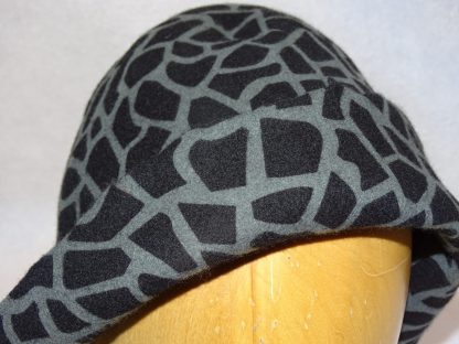 giraffe print zwart grijs wolcloche ( cone)