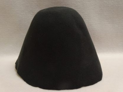 wollen cloche (cone) donker grijs voor hoed