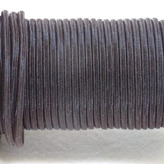 bruin crin tubulair ( tube) 4 mm voor versiering van hoed of fascinator