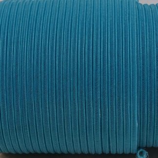 turquoise crin tubulair ( tube) 4 mm voor versiering van hoed of fascinator