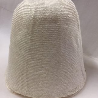 witte parasisal cloche (cone) voor zomer hoed