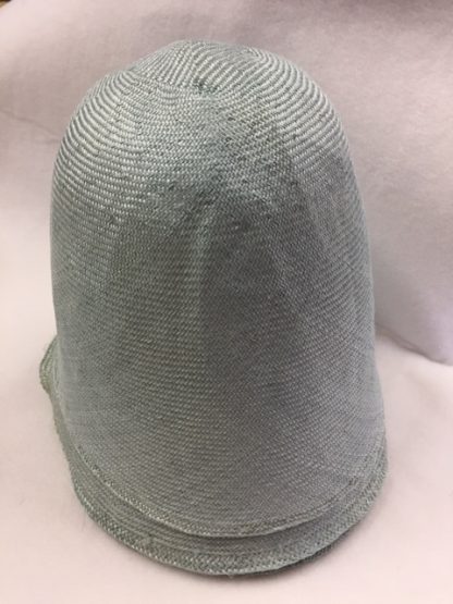 grijs blauwe parasisal cloche (cone) voor zomer hoed