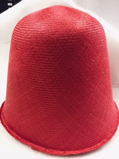 rode parasisal cloche (cone) voor zomer hoed
