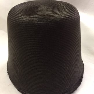 Donker bruine parasisal cloche (cone) voor zomer hoed