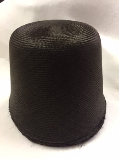 Donker bruine parasisal cloche (cone) voor zomer hoed