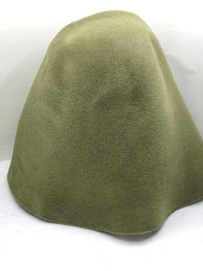 kanariegeel velour cloche ( cone ) voor kleine hoed
