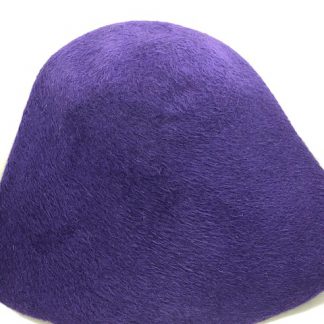 Blauw paarse melusine cloche ( cone ) voor kleine hoed