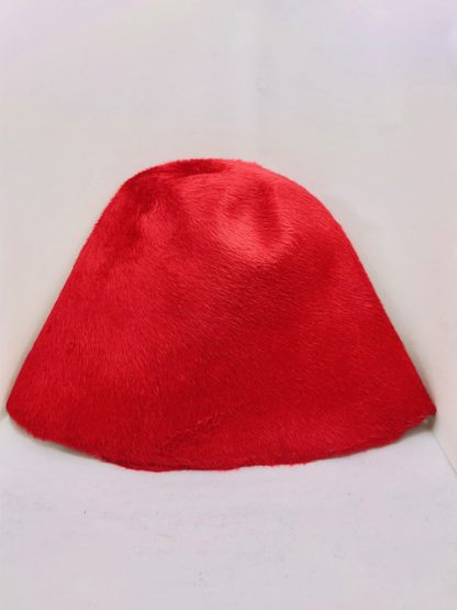 Felrood melusine cloche ( cone ) voor kleine hoed