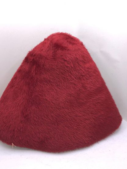 donker rood melusine cloche ( cone ) voor kleine hoed