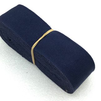 Duits breed ripsband donker blauw kleur 14 voor afwerking hoed