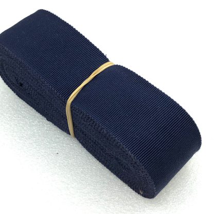 Duits breed ripsband donker blauw kleur 14 voor afwerking hoed