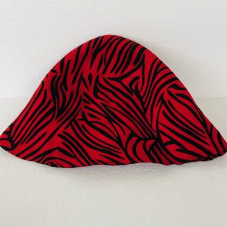 jungleprint zwart/rood (cone) voor kleine hoed