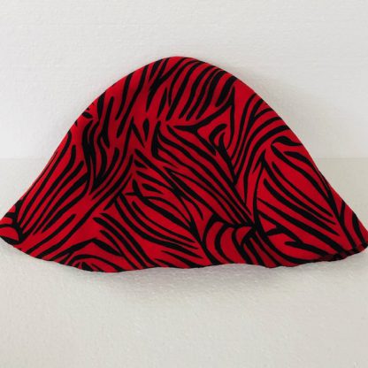 jungleprint zwart/rood (cone) voor kleine hoed