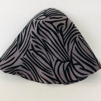 jungleprint grijs zwart wol cloche (cone) voor kleine hoed