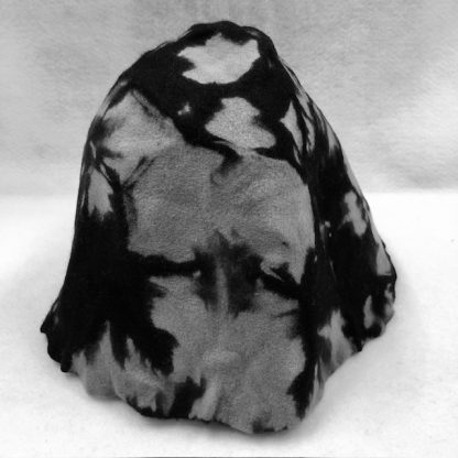 2-kleur cloche wol grijs zwart camouflage voor kleine hoed of dop