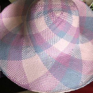 roze lila papiercappelline voor zomerhoed