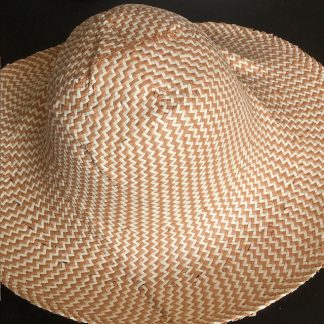 beige wit papiercappelline voor zomerhoed