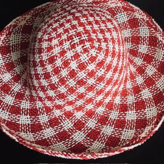 rood wit papiercappelline voor zomerhoed
